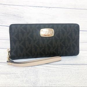 Michael Kors Monogram Leather Wallet
